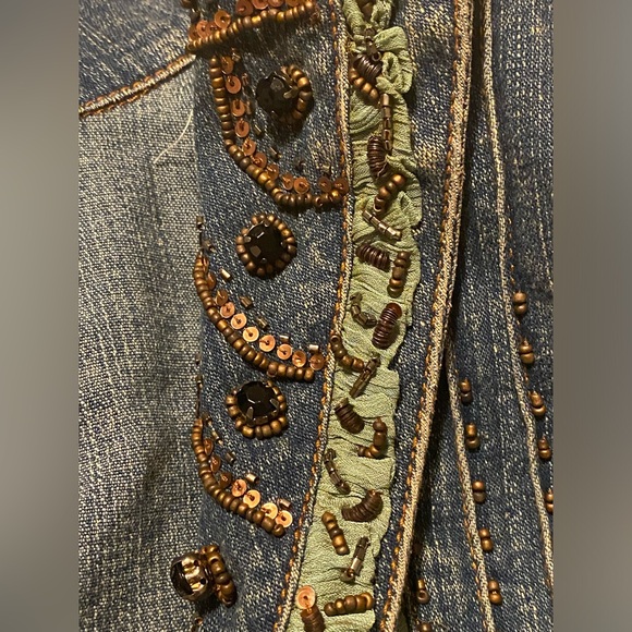 Stylin Chagall  Jean Jacket Blazer Womens Sz 12 - Picture 5 of 8